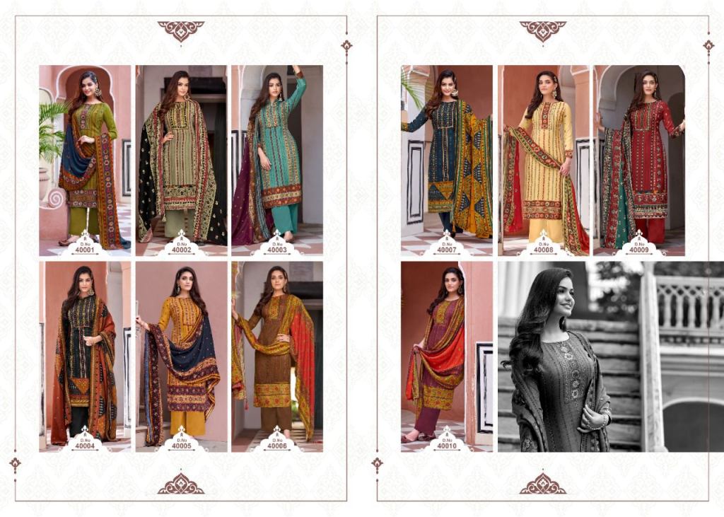 Noor Winter Pashmina Dress Material Catalog