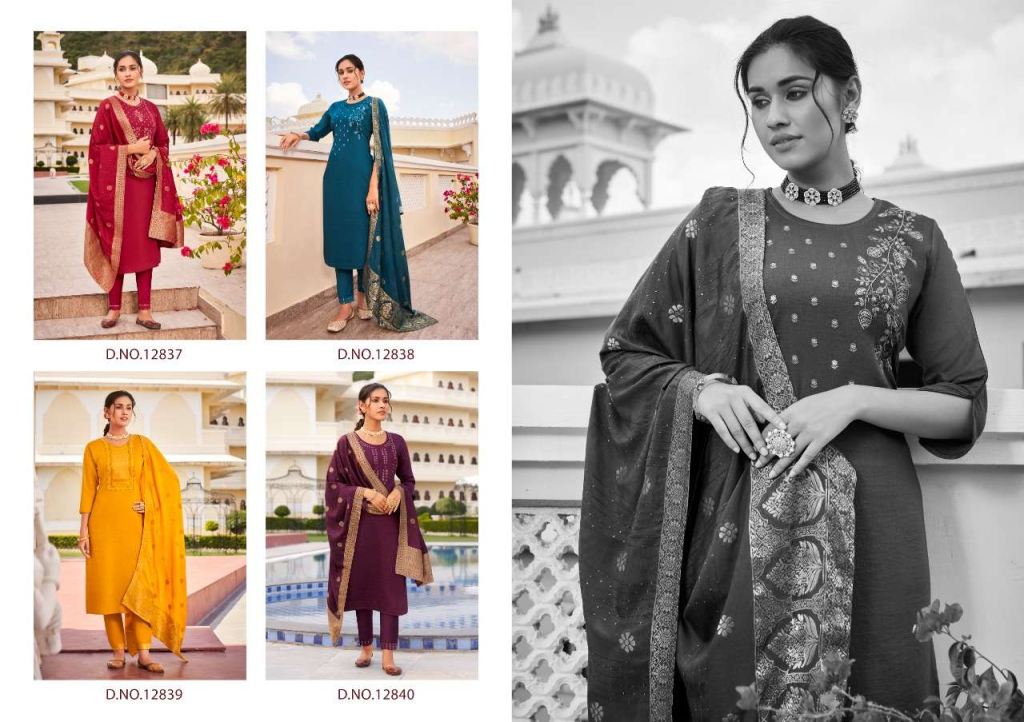 Kivi Riwayat Parampara Silk With Work Readymade Catalog