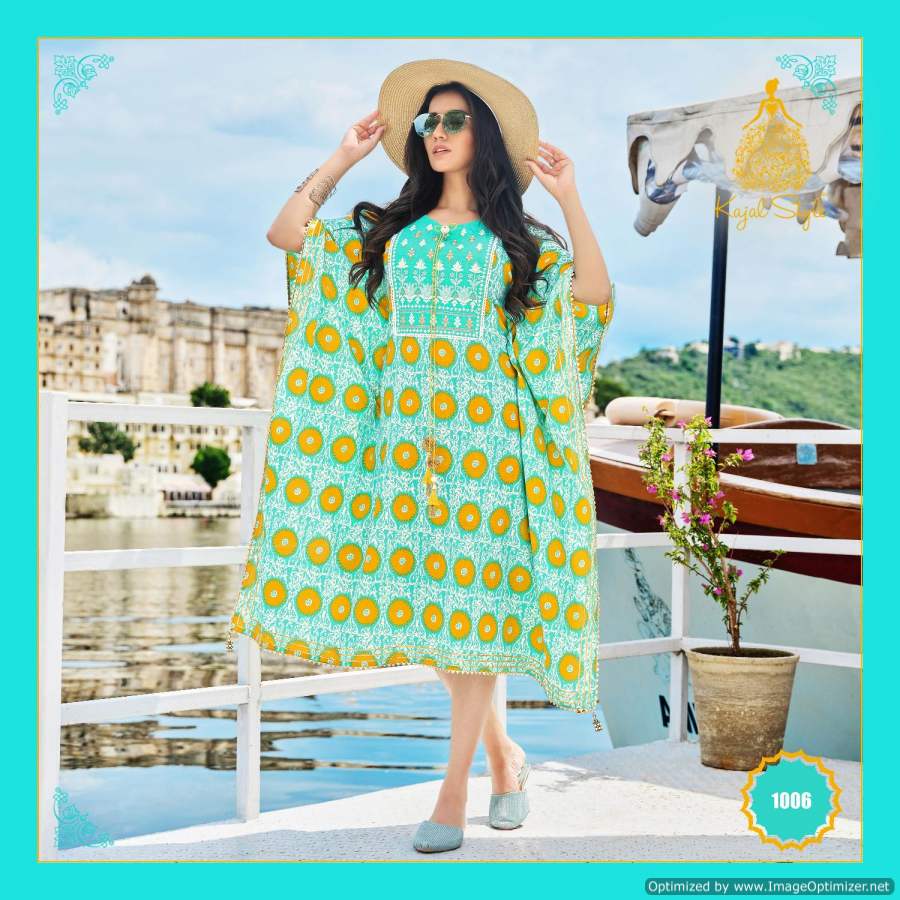 Kajal Style Cocktail Vol 1 Fancy Wear Kaftan Kurti Catalog