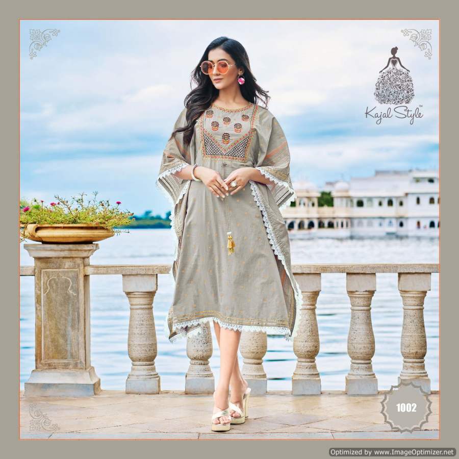 Kajal Style Cocktail Vol 1 Fancy Wear Kaftan Kurti Catalog