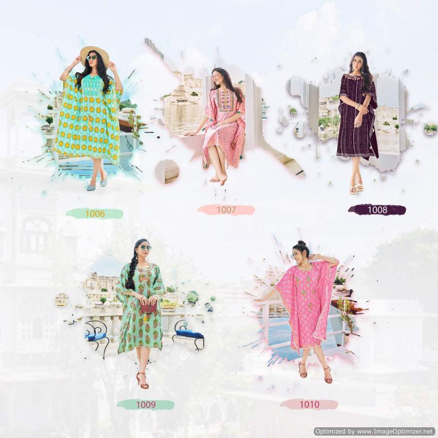 Kajal Style Cocktail Vol 1 Fancy Wear Kaftan Kurti Catalog