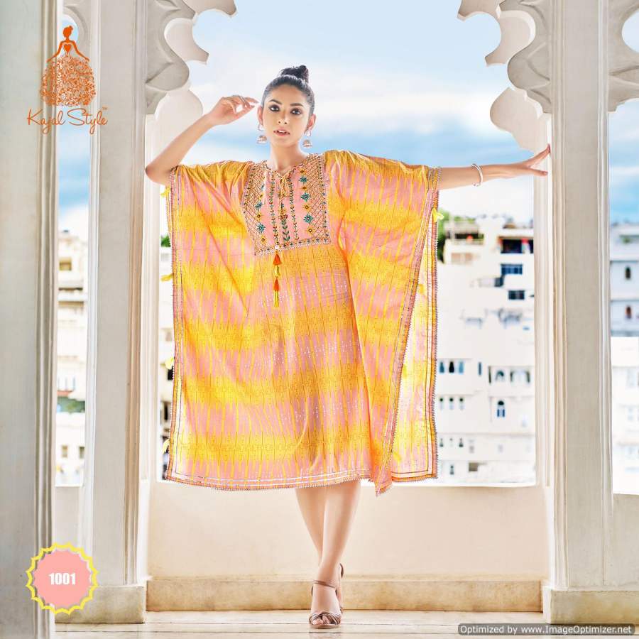 Kajal Style Cocktail Vol 1 Fancy Wear Kaftan Kurti Catalog