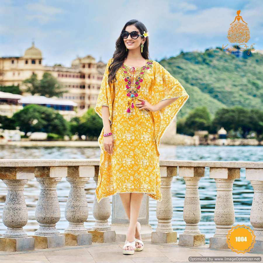 Kajal Style Cocktail Vol 1 Fancy Wear Kaftan Kurti Catalog