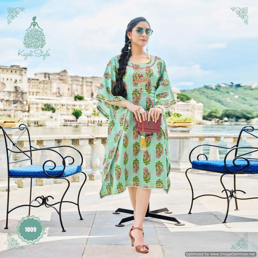 Kajal Style Cocktail Vol 1 Fancy Wear Kaftan Kurti Catalog