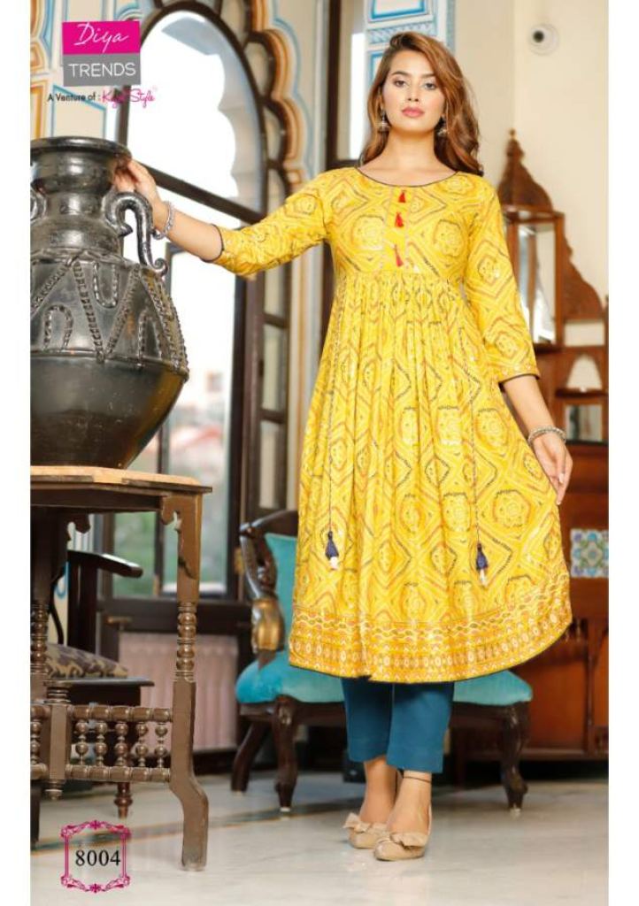 Kajal Style Ethnicity Vol 8 Fancy Wear Designer Anarakali Kurti Catalog