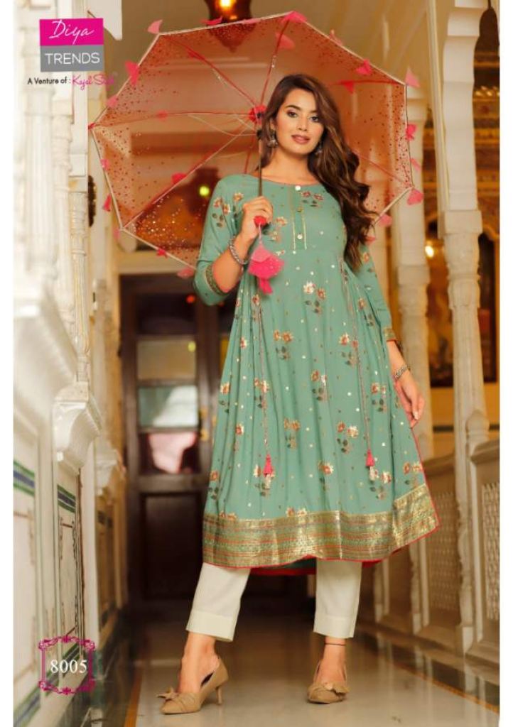 Kajal Style Ethnicity Vol 8 Fancy Wear Designer Anarakali Kurti Catalog