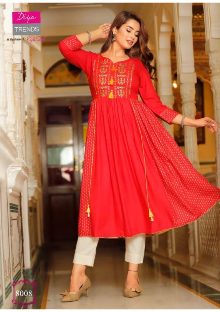 Kajal Style Ethnicity Vol 8 Fancy Wear Designer Anarakali Kurti Catalog