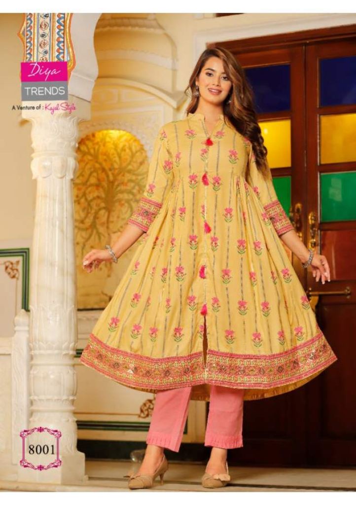 Kajal Style Ethnicity Vol 8 Fancy Wear Designer Anarakali Kurti Catalog