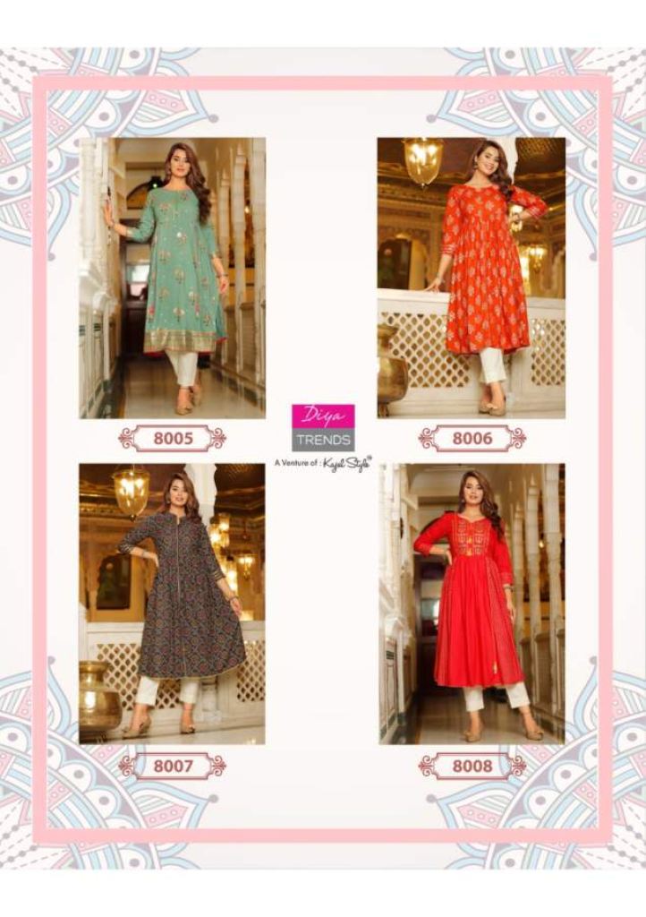 Kajal Style Ethnicity Vol 8 Fancy Wear Designer Anarakali Kurti Catalog