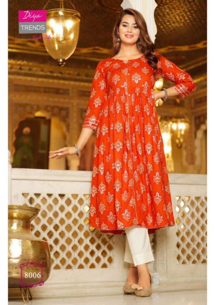 Kajal Style Ethnicity Vol 8 Fancy Wear Designer Anarakali Kurti Catalog