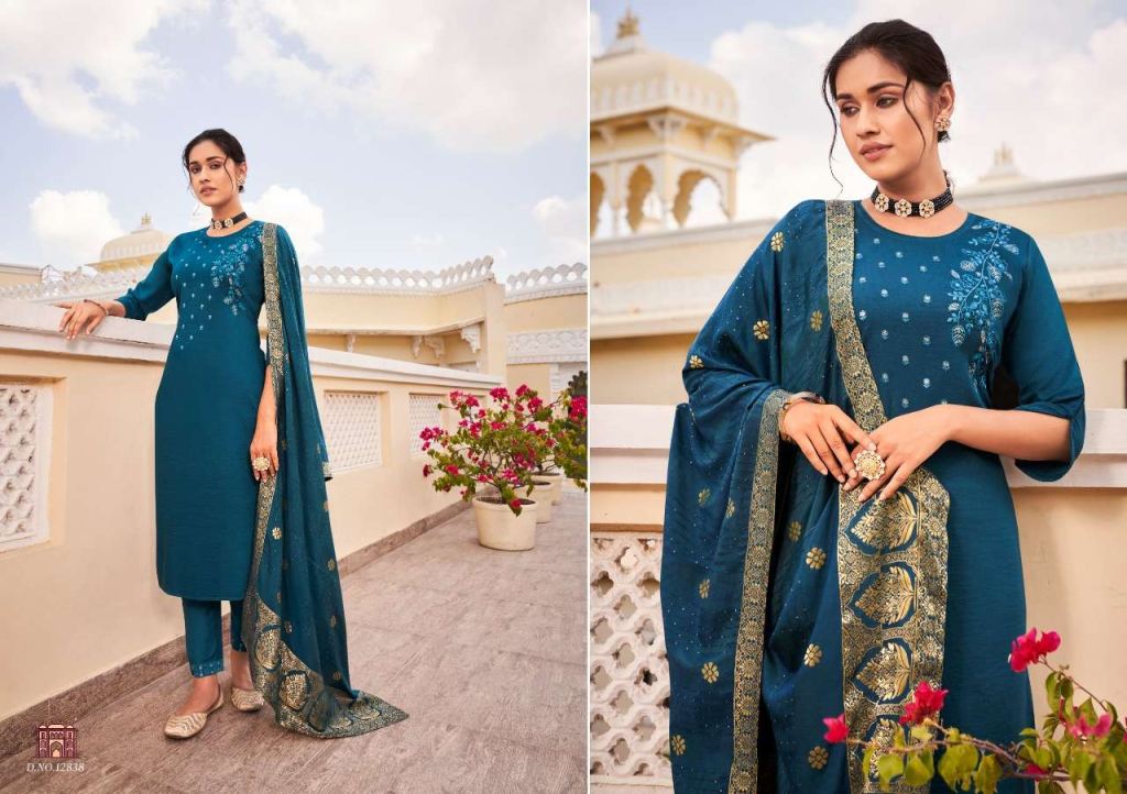 Kivi Riwayat Parampara Silk With Work Readymade Catalog