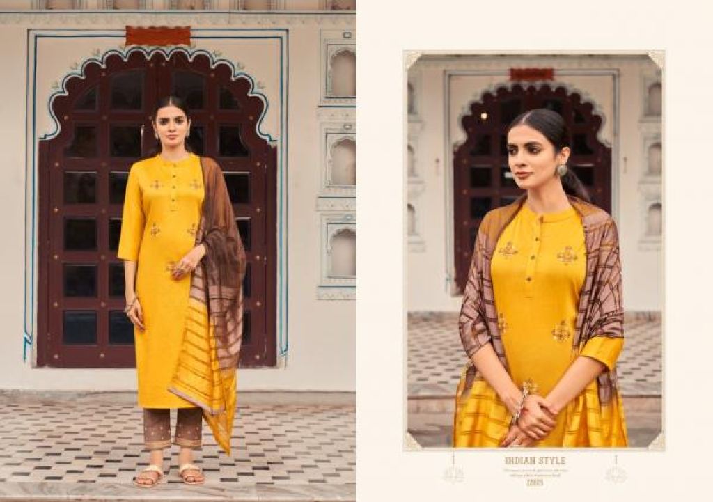 Kivi Zibo Silk Designer Readymade Kurti Bottom With Dupatta