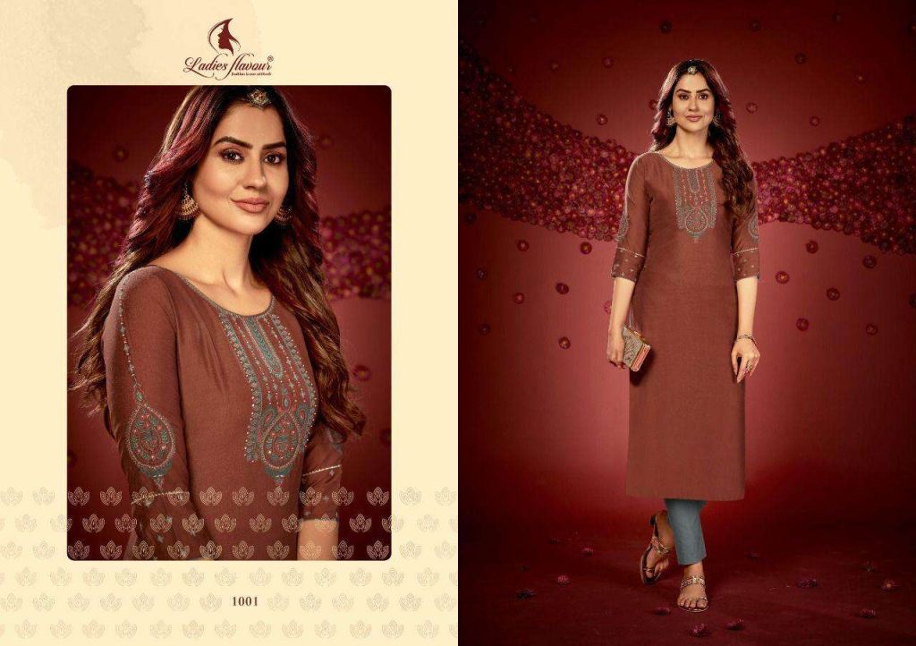 Ladies Flavour Ragini Designer Kurtis Embroidery Kurtis Catalog
