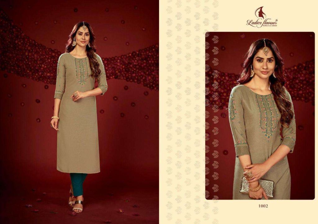 Ladies Flavour Ragini Designer Kurtis Embroidery Kurtis Catalog