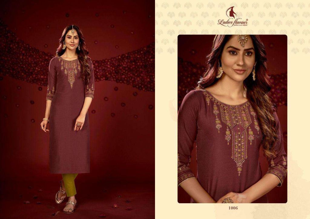 Ladies Flavour Ragini Designer Kurtis Embroidery Kurtis Catalog