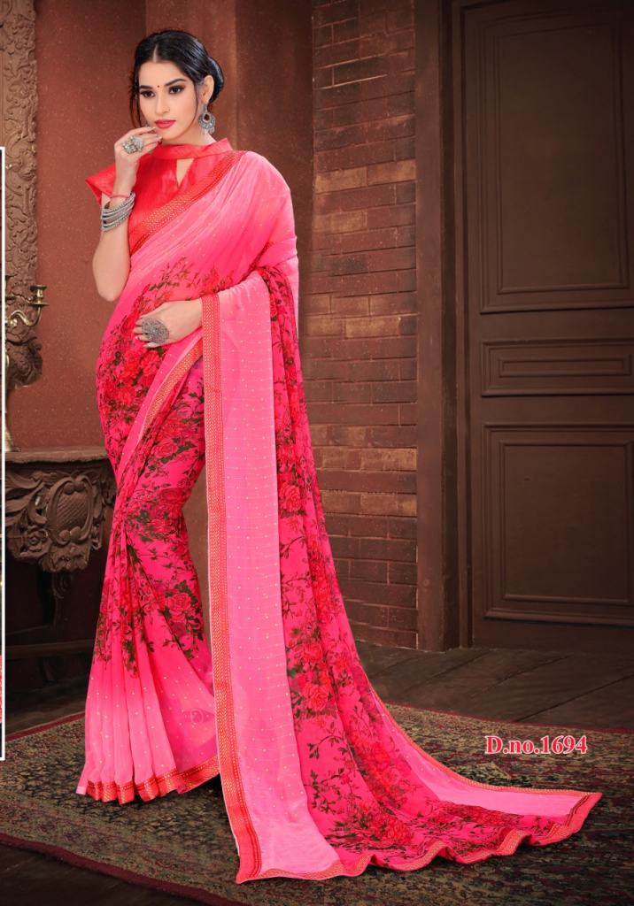Methili Printed Wear Saree Catalog
