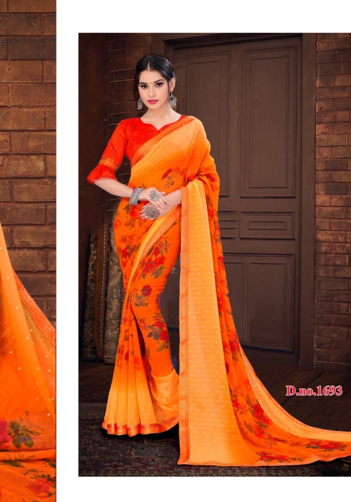 Methili Printed Wear Saree Catalog