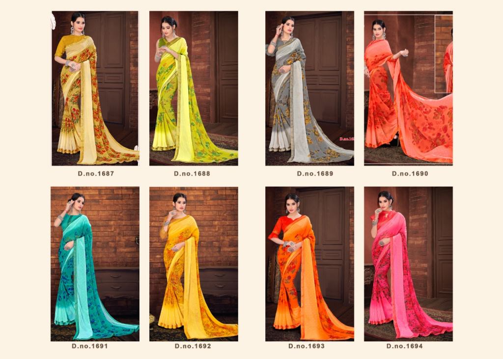 Methili Printed Wear Saree Catalog