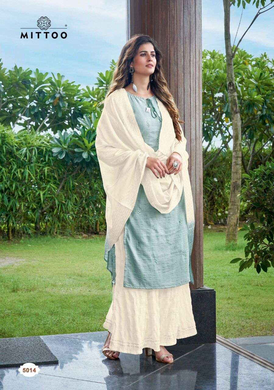 Mittoo Noor Vol 3 Viscose Weaving With Work Kurtis With Bottom Dupatta Catalog