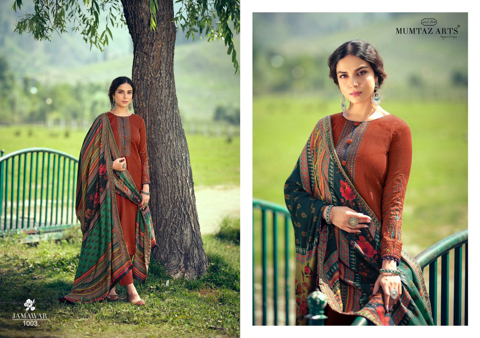 Mumtaz Arts Jamawar Digital Winter Wear Pashmina Dress Material Catalog