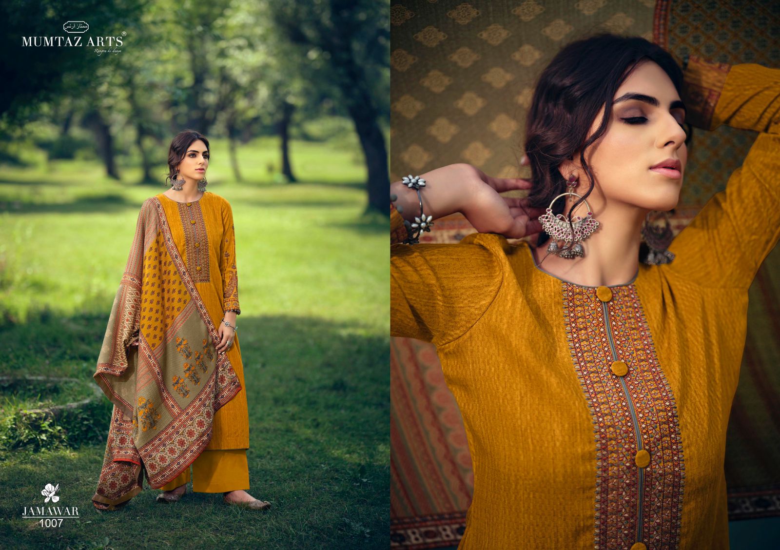 Mumtaz Arts Jamawar Digital Winter Wear Pashmina Dress Material Catalog