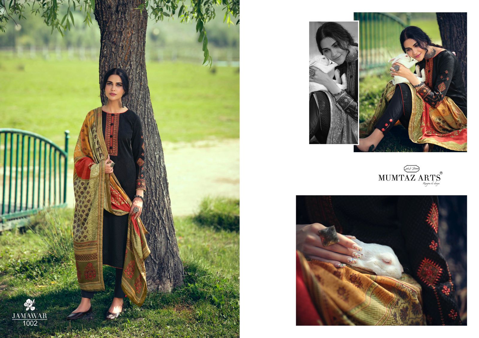 Mumtaz Arts Jamawar Digital Winter Wear Pashmina Dress Material Catalog