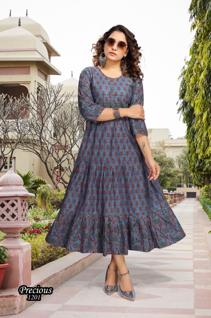 Premnath	Precious Vol 2 Fancy Wear Anarkali Wholesale Kurti Catalog