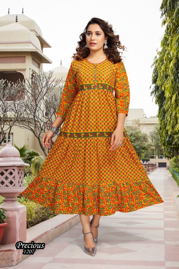 Premnath	Precious Vol 2 Fancy Wear Anarkali Wholesale Kurti Catalog