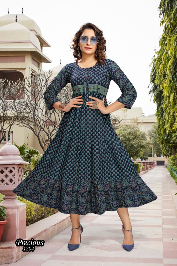 Premnath	Precious Vol 2 Fancy Wear Anarkali Wholesale Kurti Catalog