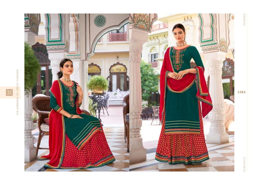 Rangoon Apsara Vol 6 Heavy Rayon Work Readymade Catalog