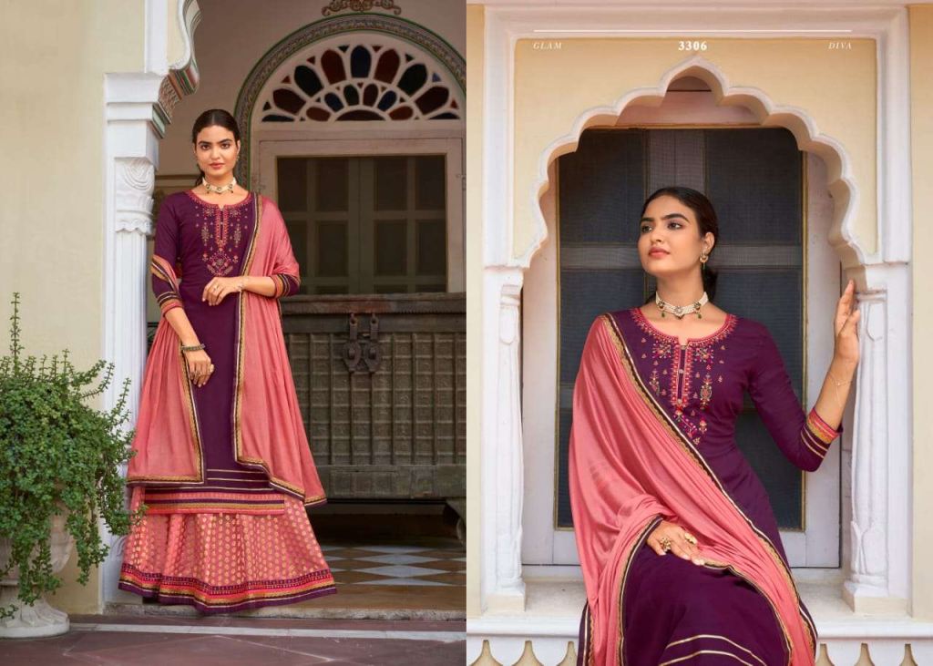 Rangoon Apsara Vol 6 Heavy Rayon Work Readymade Catalog