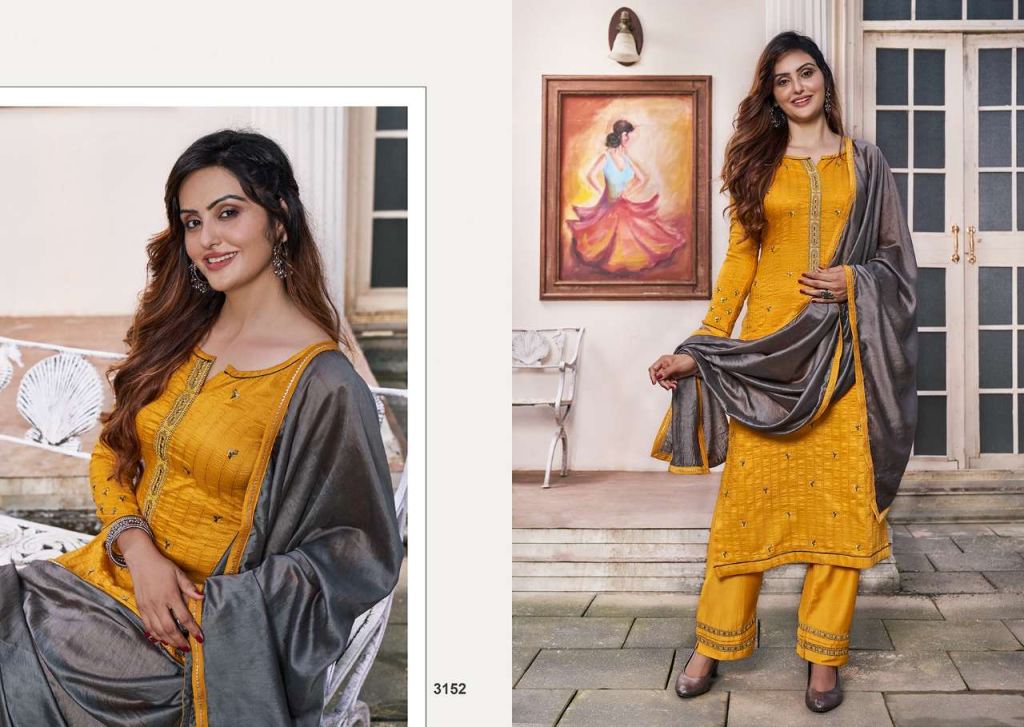 Rangoon Sigma Heavy Silk Readymade Wholesale Suits Catalog