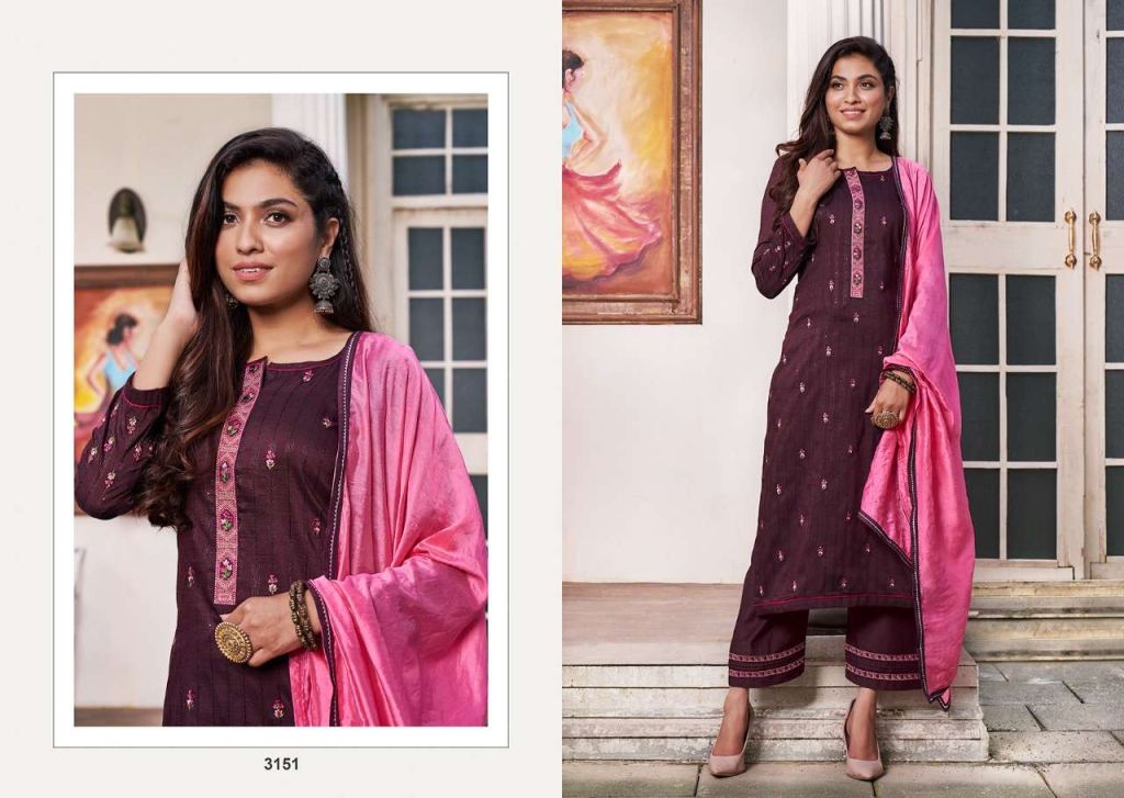 Rangoon Sigma Heavy Silk Readymade Wholesale Suits Catalog