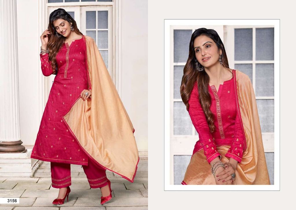 Rangoon Sigma Heavy Silk Readymade Wholesale Suits Catalog