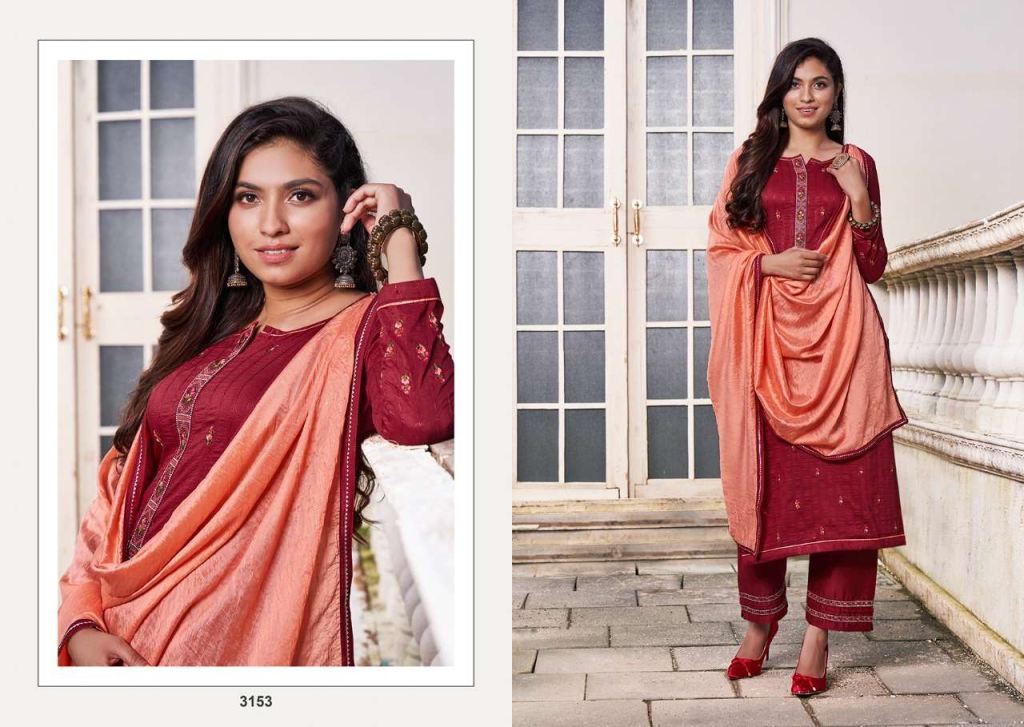 Rangoon Sigma Heavy Silk Readymade Wholesale Suits Catalog