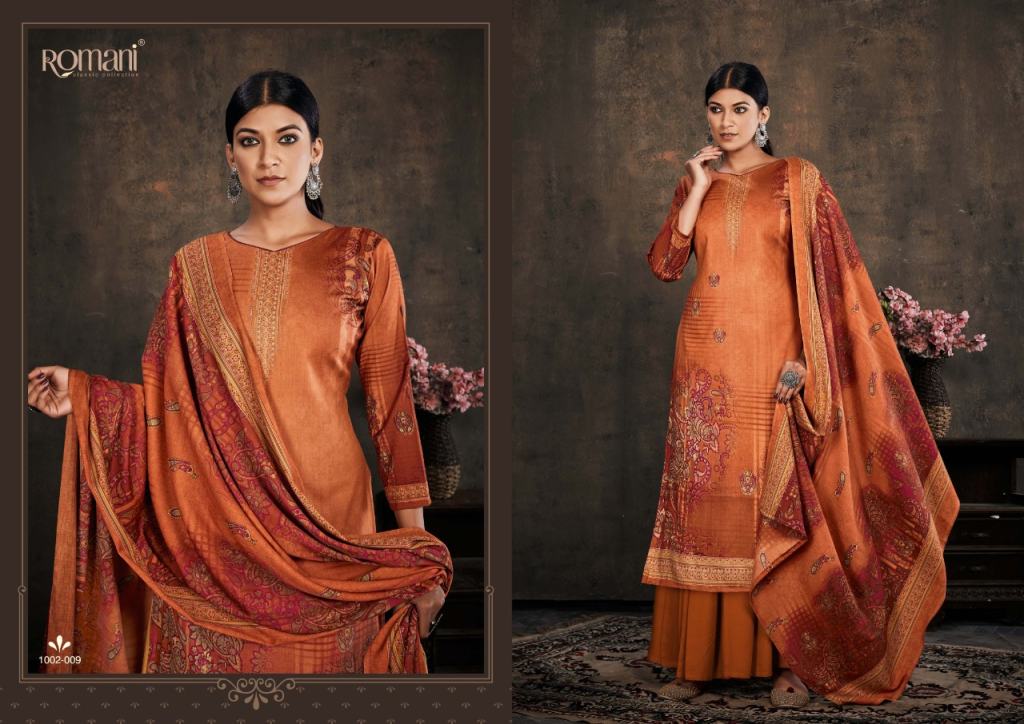 Romani Zubeda Designer Dress Material Catalog