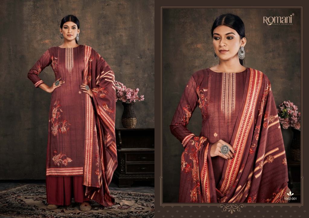 Romani Zubeda Designer Dress Material Catalog