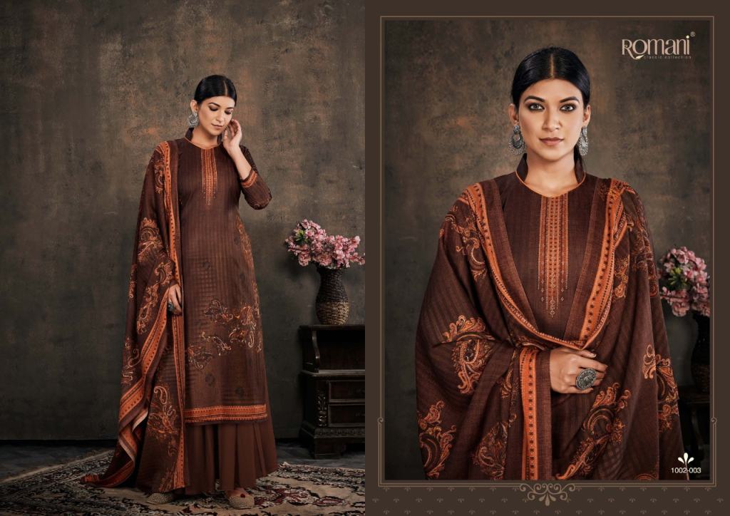 Romani Zubeda Designer Dress Material Catalog