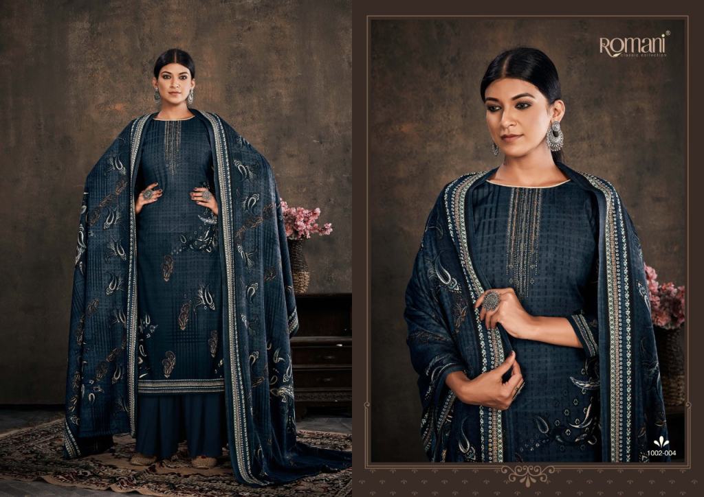 Romani Zubeda Designer Dress Material Catalog