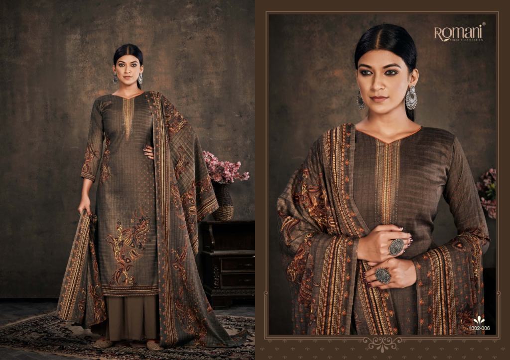Romani Zubeda Designer Dress Material Catalog