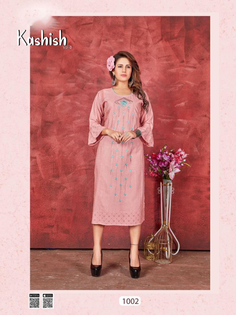 Rung Kashish Vol 3 Casual Kurtis Catalog