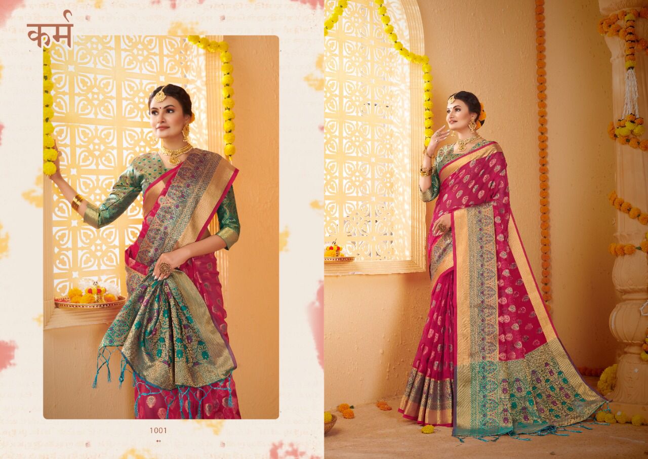 Saroj Amrapali Festive Wear Organza Silk Wholesale Saree Catalog