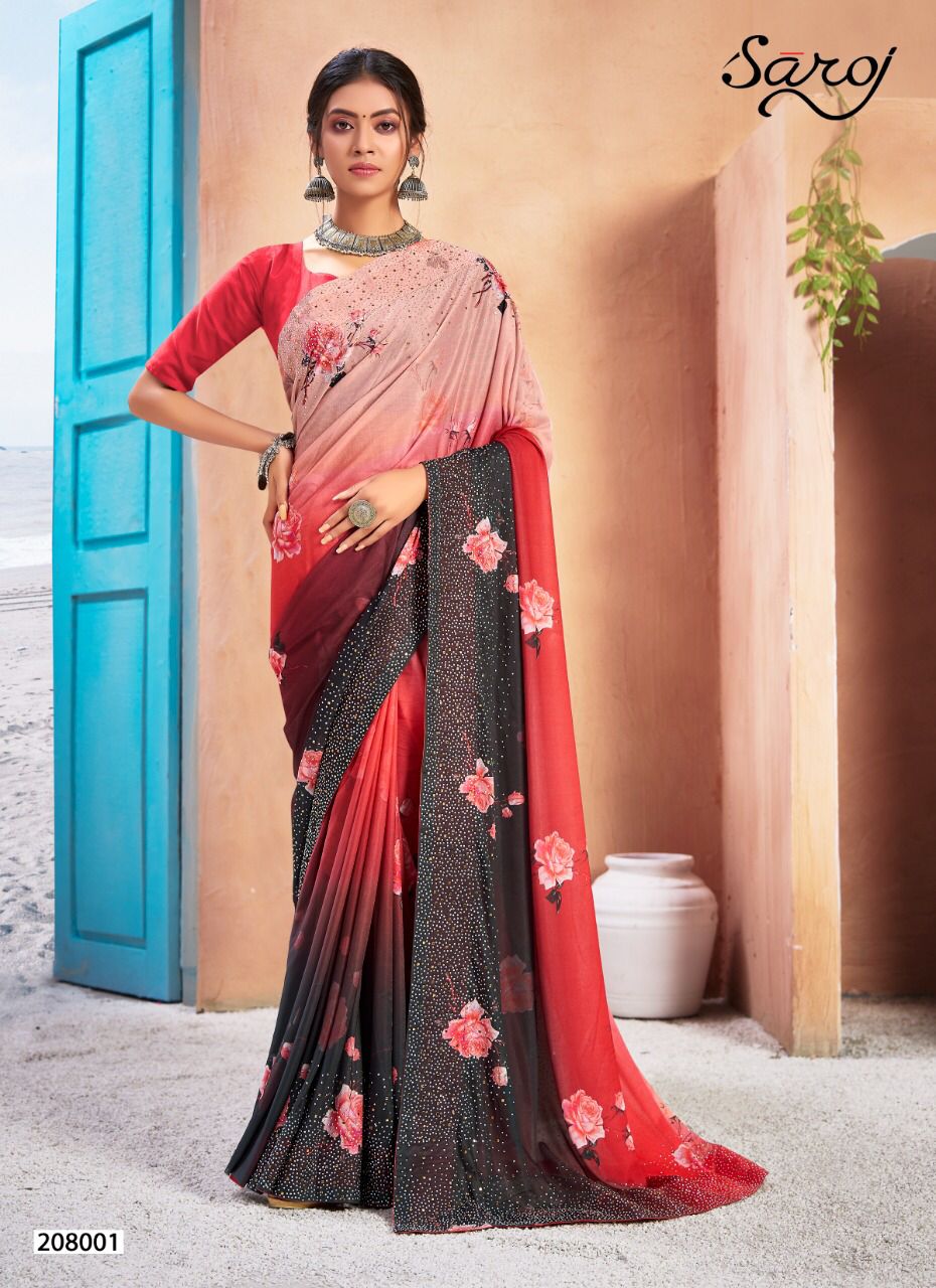 Saroj Monali Vol 2 Important Lycra Digital Printed Saree Catalog
