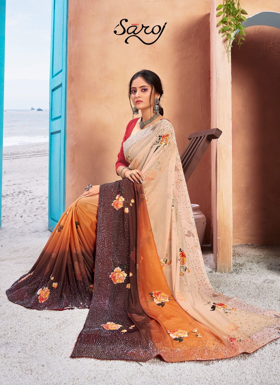 Saroj Monali Vol 2 Important Lycra Digital Printed Saree Catalog