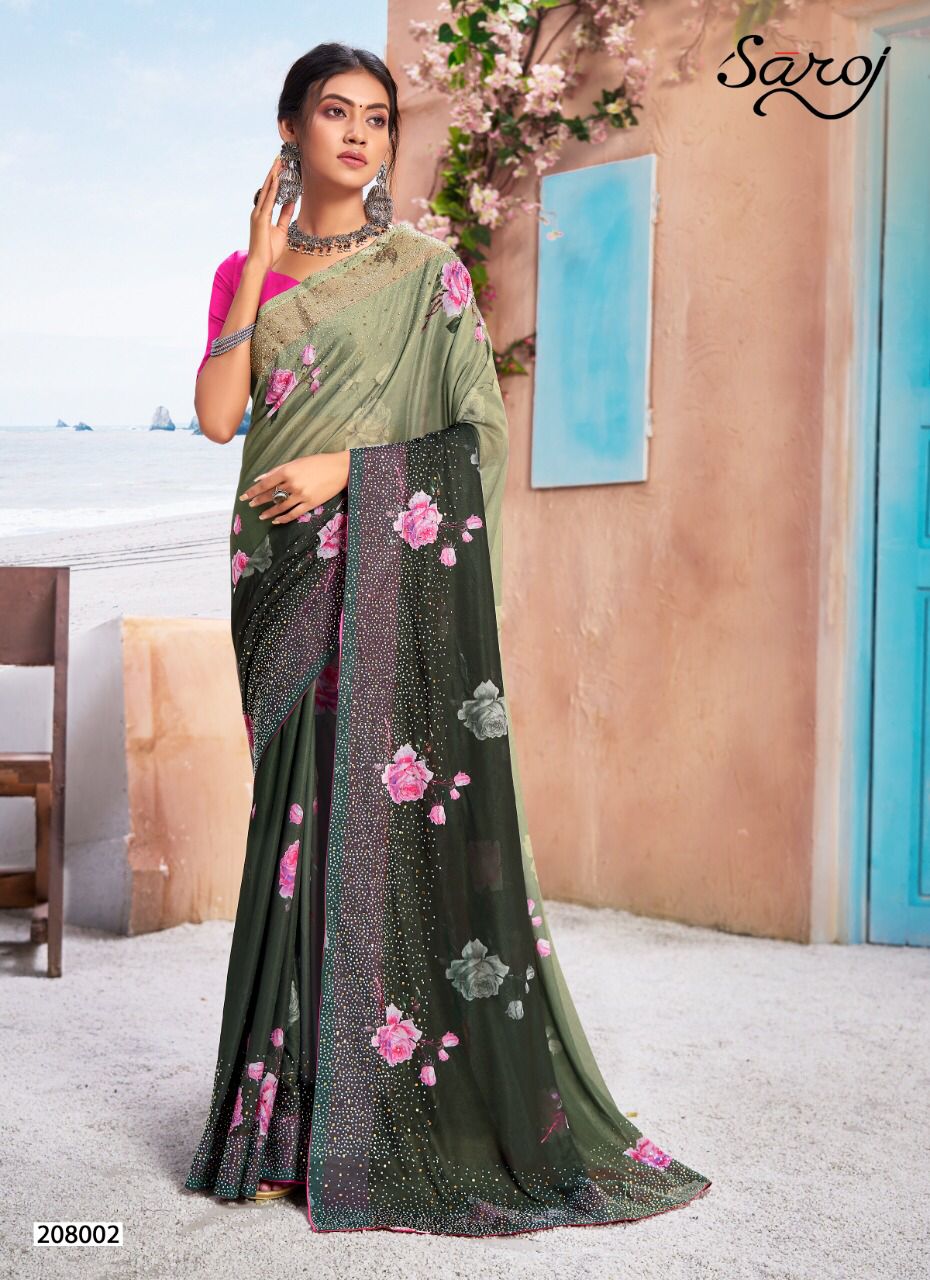 Saroj Monali Vol 2 Important Lycra Digital Printed Saree Catalog