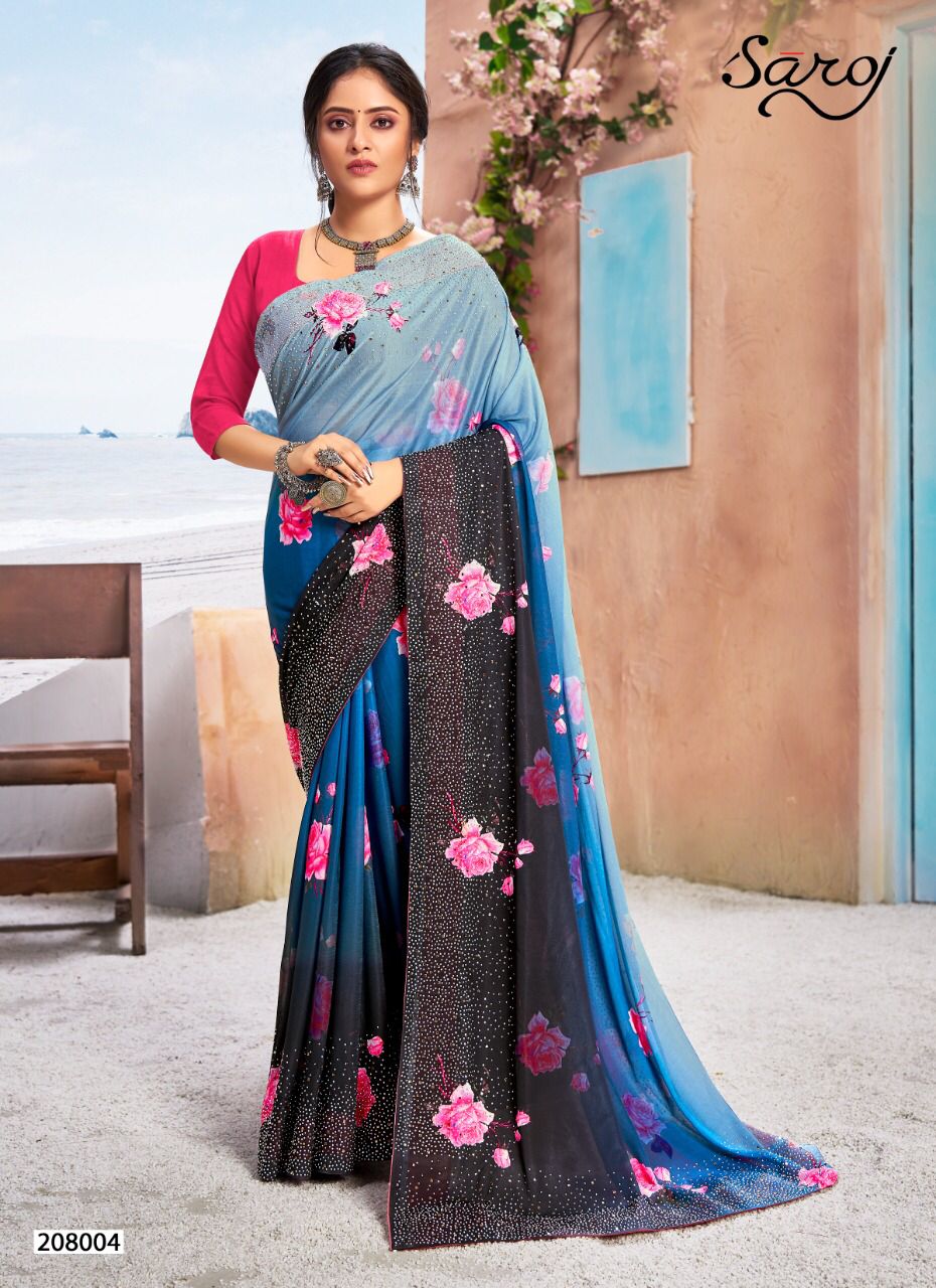 Saroj Monali Vol 2 Important Lycra Digital Printed Saree Catalog