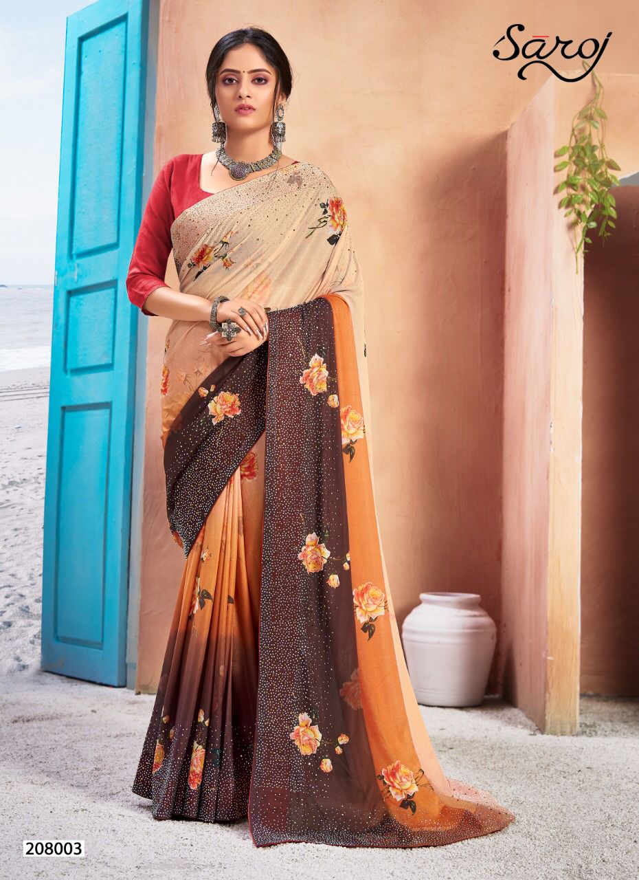 Saroj Monali Vol 2 Important Lycra Digital Printed Saree Catalog