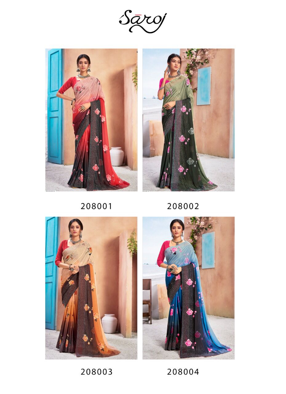 Saroj Monali Vol 2 Important Lycra Digital Printed Saree Catalog