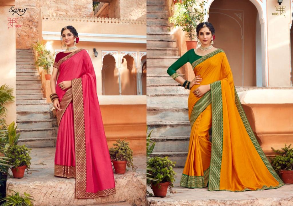 Saroj Trinetra Ocassion Wear Vichitra Silk Sarees