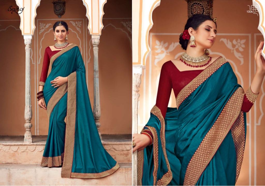 Saroj Trinetra Ocassion Wear Vichitra Silk Sarees